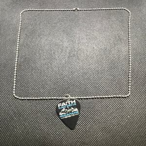 Handcrafted Guitar Pick Necklace ~ FAITH Can Move Mountains Matthew 17:20